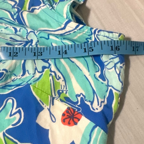 Lilly Pulitzer Maya Worth Blue May Flowers Floral Print Tie Waist Dress - Picture 10 of 14